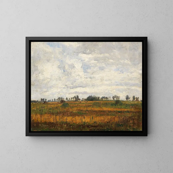 Landschaft der Moore bei Dachau - Paul Baum — gerahmtes Bild an der Wand