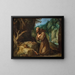 Saint François d'Assise en méditation - Paul Bril — gerahmtes Bild an der Wand