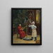 Taquiner le perroquet - Paul Charles Chocarne-Moreau — gerahmtes Bild an der Wand