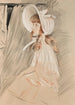 Mädchen, das nach oben schaut - Paul César Helleu — Ansicht des Kunstwerks