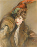 Dame im Federhut - Paul César Helleu — Ansicht des Kunstwerks