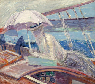Paul Csar Helleu - Madame Helleu aboard the yacht Bird.webp