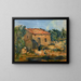 Haus verlassen bei Aix-en-Provence - Paul Cézanne — gerahmtes Bild an der Wand