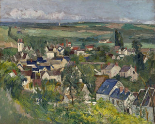 Panoramaansicht von Auvers - Paul Cézanne — Ansicht des Kunstwerks