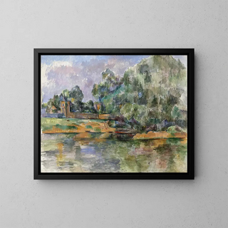 Paul Czanne - Banks of the Seine at Mdan.webp
