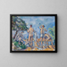 Badegäste - Paul Cézanne — gerahmtes Bild an der Wand