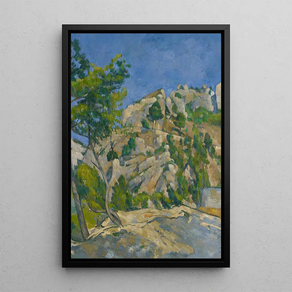 Grund des Abgrunds - Paul Cézanne — gerahmtes Bild an der Wand