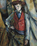 Junge mit rotem Weste - Paul Cézanne — Ansicht des Kunstwerks