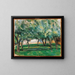 "Ferme en Normandie" um 1885-1886 - Paul Cézanne — gerahmtes Bild an der Wand