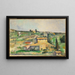 Champs à Bellevue - Paul Cézanne — gerahmtes Bild an der Wand