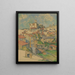 Gardanne - Paul Cézanne — gerahmtes Bild an der Wand