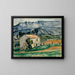 Haus in der Provence - Paul Cézanne — gerahmtes Bild an der Wand