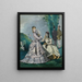 La Conversation - Paul Cézanne — gerahmtes Bild an der Wand