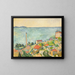 Die Meeresbucht bei L'Estaque - Paul Cézanne — gerahmtes Bild an der Wand