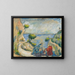 Der Mord im Bachbett - Paul Cézanne — gerahmtes Bild an der Wand