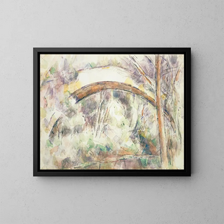 Le Pont des Trois Sautets - Paul Cézanne — gerahmtes Bild an der Wand