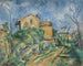 Maison Maria mit Blick auf das Château Noir - Paul Cézanne — Ansicht des Kunstwerks