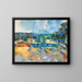 auf den Ufern eines Flusses - Paul Cézanne — gerahmtes Bild an der Wand