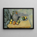 Krug und Früchte auf einem Tisch - Paul Cézanne — gerahmtes Bild an der Wand