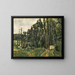 Die Pappeln - Paul Cézanne — gerahmtes Bild an der Wand