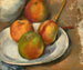 Vier Äpfel und ein Messer - Paul Cézanne — Ansicht des Kunstwerks