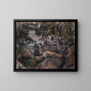 Paul Czanne - Rocks in the Forest.webp