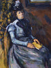 Frau sitzend in Blau - Paul Cézanne — Ansicht des Kunstwerks