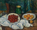 Stillleben mit Kirschen und Pfirsichen - Paul Cézanne — Ansicht des Kunstwerks