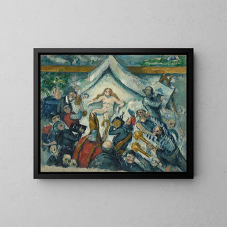 Das ewige Weibliche - Paul Cézanne — gerahmtes Bild an der Wand