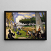 Die Fischer Fantastische Szene - Paul Cézanne — gerahmtes Bild an der Wand