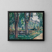 Die Schwimmbad am Jas de Bouffan - Paul Cézanne — gerahmtes Bild an der Wand
