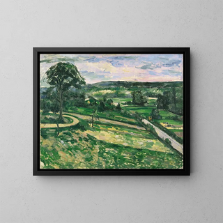 L'arbre au détour - Paul Cézanne — gerahmtes Bild an der Wand