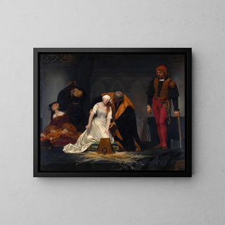 Paul Delaroche - The execution of Lady Jane Grey in the Tower of London in the year 1554.webp