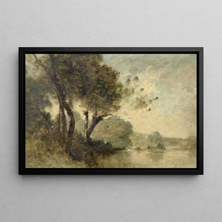 Paul Dsir Trouillebert - Arbres au bord dun fleuve.webp