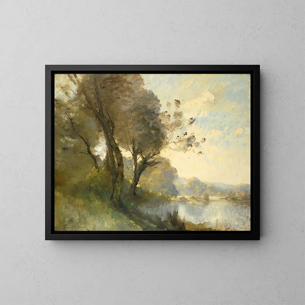 Barrage en ruine sur la Vienne - Paul Désiré Trouillebert — gerahmtes Bild an der Wand