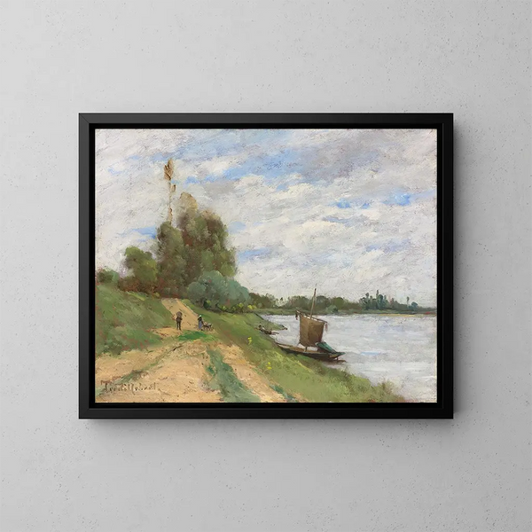Le Bateau à Voiles - Paul Désiré Trouillebert — gerahmtes Bild an der Wand