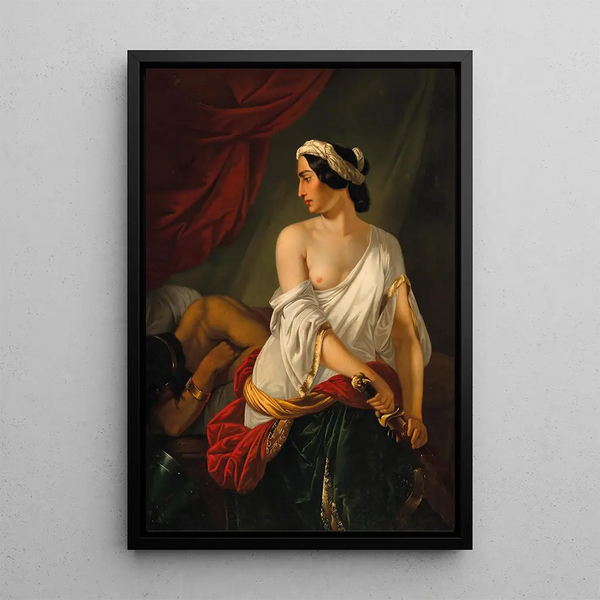 Judith und Holofernes - Paul Emil Jacobs — gerahmtes Bild an der Wand