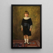 Portrait eines stehenden Jungen - Paul Felgentreff — gerahmtes Bild an der Wand