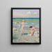 Nach dem Baden - Paul Fischer — gerahmtes Bild an der Wand