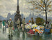 Verkäufer von Blumen an der Königin-Louise-Brücke in Kopenhagen - Paul Fischer — Ansicht des Kunstwerks