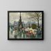 Verkäufer von Blumen an der Königin-Louise-Brücke in Kopenhagen - Paul Fischer — gerahmtes Bild an der Wand