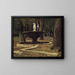 Fontaine im Park der Villa Borghese in Rom - Paul Flickel — gerahmtes Bild an der Wand