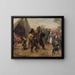Der Feuerschlucker - Paul Friedrich Meyerheim — gerahmtes Bild an der Wand