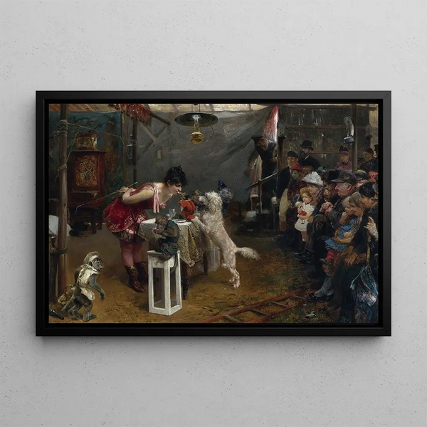 Touren der Jahrmärkte - Paul Friedrich Meyerheim — gerahmtes Bild an der Wand
