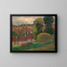 Eine Farm in der Bretagne - Paul Gauguin — gerahmtes Bild an der Wand