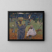 Unter den Mangos auf Martinique - Paul Gauguin — gerahmtes Bild an der Wand