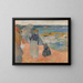 Strandszene - Paul Gauguin — gerahmtes Bild an der Wand