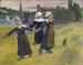 Bretonische Mädchen beim Tanzen in Pont-Aven - Paul Gauguin — Ansicht des Kunstwerks