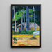 Cabane sous les arbres - Paul Gauguin — gerahmtes Bild an der Wand