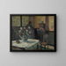 Innenraum - Paul Gauguin — gerahmtes Bild an der Wand